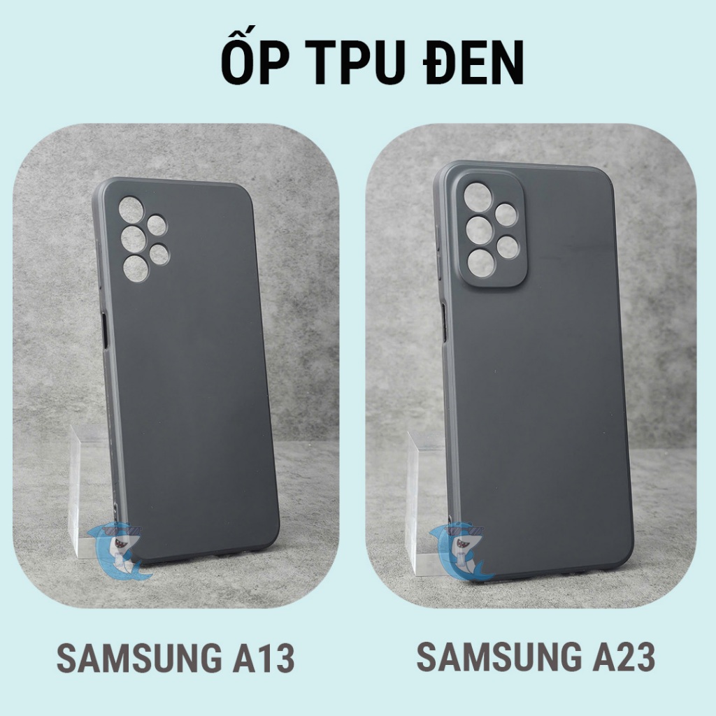 Ốp lưng Samsung A13, A23 nhựa silicon trong suốt dẻo cao cấp chống sốc va đập cạnh vuông bảo vệ đt