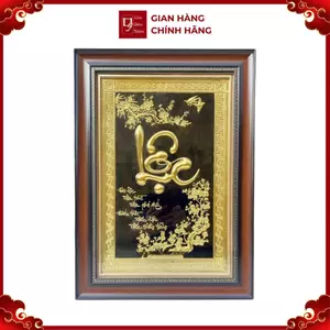 Tranh Đồng Chữ Lộc ( 38x54cm ) - Cửu Diệu Thiên - THN179