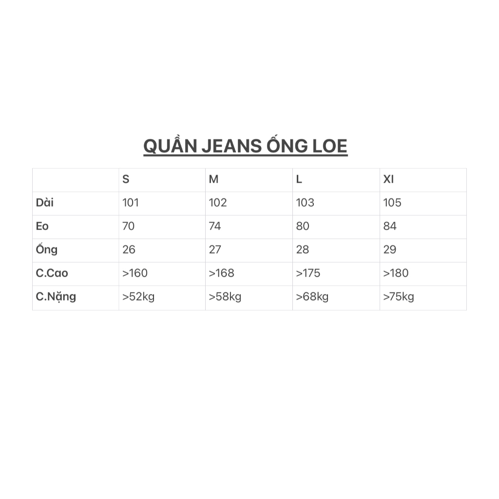 FLARED JEANS - Quần jeans ống loe form unisex nam nữ. | BigBuy360 - bigbuy360.vn