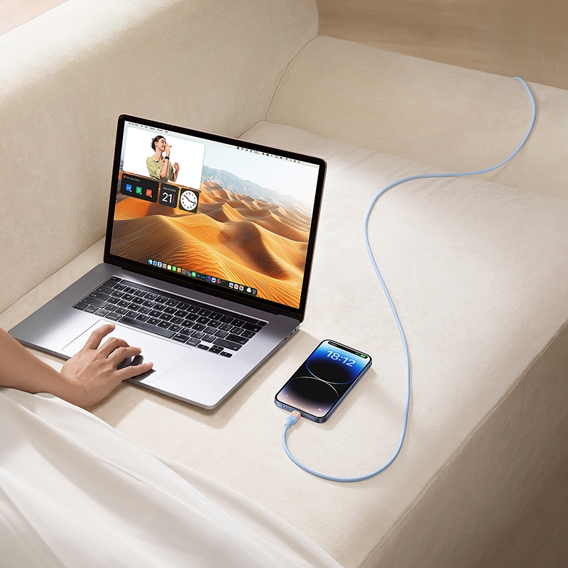 Dây cáp sạc nhanh Baseus Discolor USB sang ip 20W cho Phone 11 12 13 14 Pro Max Cáp truyền dữ liệu chính hãng dài 1m 2m