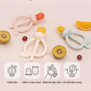 Túi nhai ăn dặm chống hóc Barrot kiêm gặm nướu cho bé