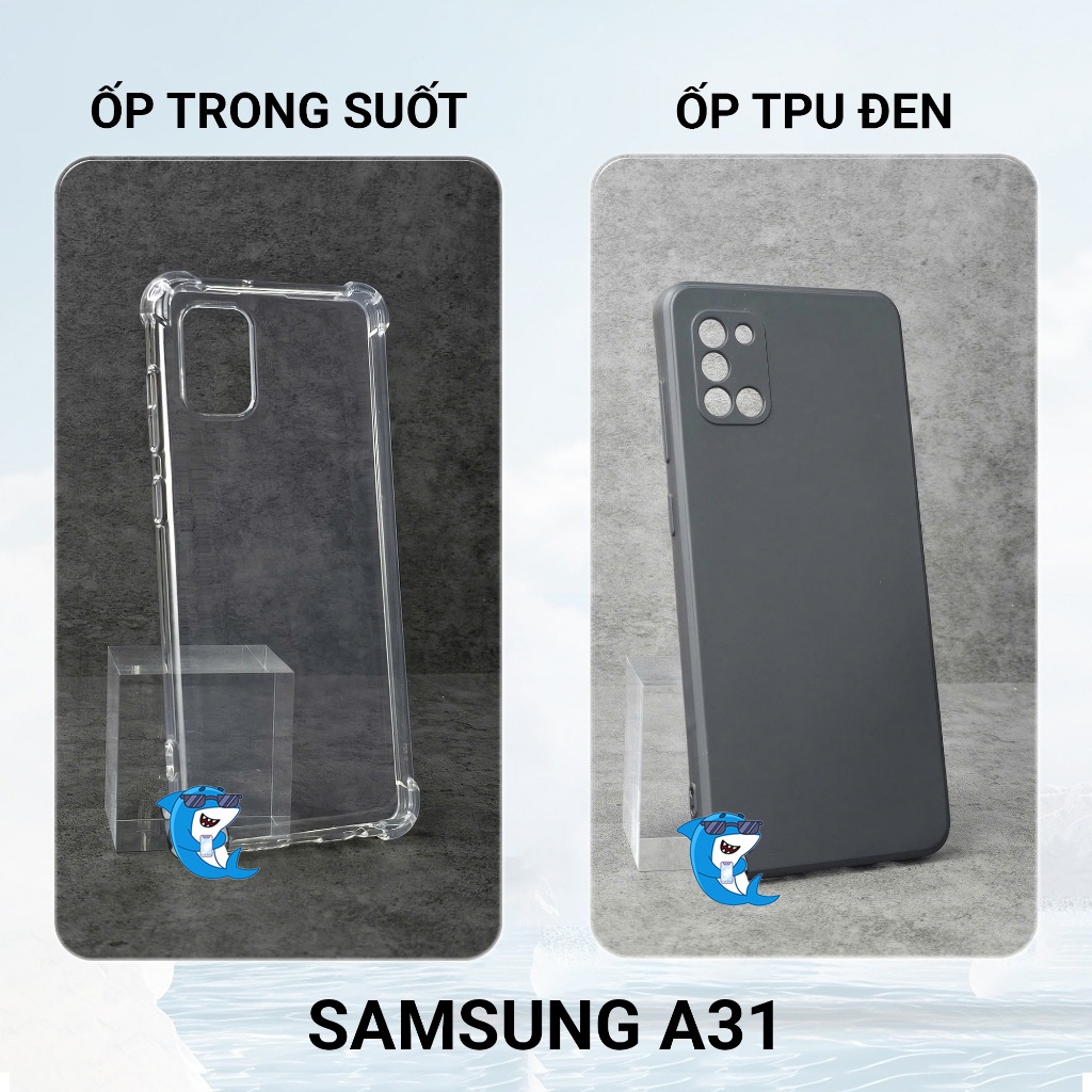 Ốp lưng Samsung A51, A71, A31 silicon trong suốt dẻo cao cấp chống sốc viền vuông bảo vệ đt BIBI