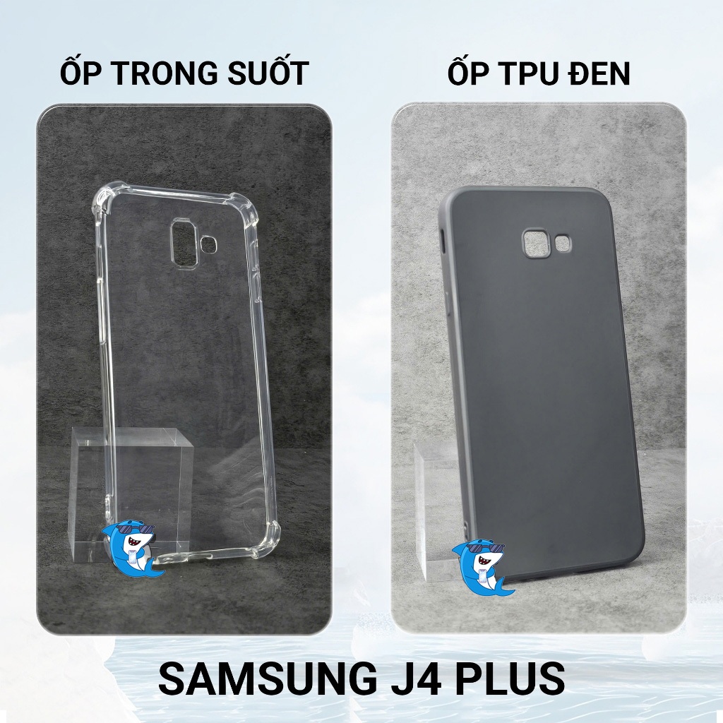 Ốp lưng Samsung J4 2018, J4+, J4 Plus silicon trong suốt dẻo cao cấp chống sốc bảo vệ cam đt bibi