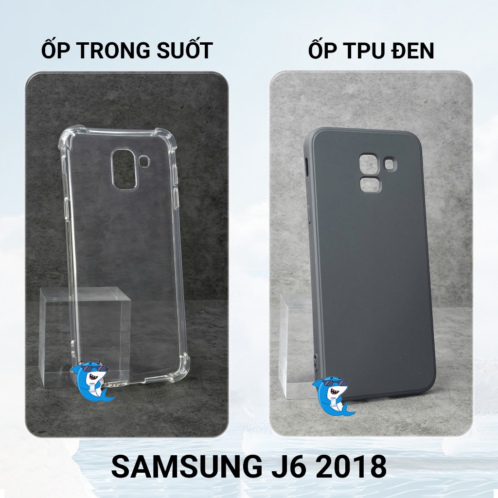 Ốp lưng Samsung J6 plus, J6+, J6 2018 silicon trong suốt dẻo cao cấp chống sốc va đập BIBI glass
