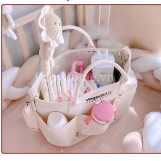 [ẢNH THẬT] Túi Xách Bỉm Sữa Vegiebag size đại Đa Năng phong cách Hàn Quốc