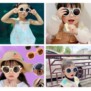 [Có Hộp Thêu ] Kính Râm Cho Bé Chống Nắng, Chống tia UV , Ngăn Bụi Phong Cách Thời Trang