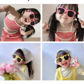 [Có Hộp Thêu ] Kính Râm Cho Bé Chống Nắng, Chống tia UV , Ngăn Bụi Phong Cách Thời Trang