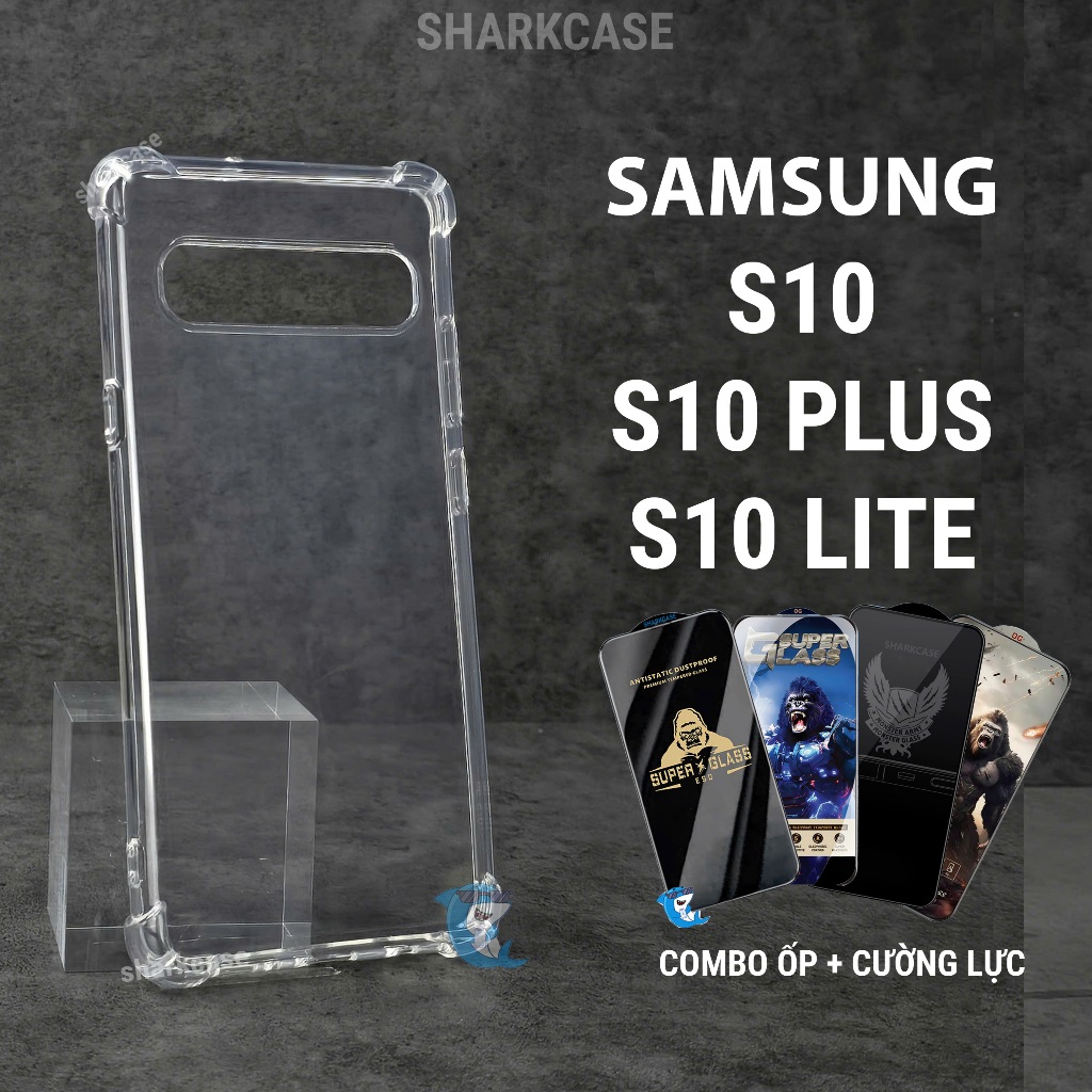 Ốp lưng Samsung S10 4G 5G / Plus / Lite silicon trong suốt dẻo cao cấp chống sốc bảo vệ camera