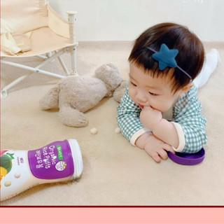 Bánh Gạo Ăn Dặm Hữu Cơ FARM TO FAMILY ORGANIC RICE PUFFS Hộp Tròn Hàn Quốc Cho Bé 6M+