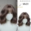MK01_Tóc giả dệt kim xoăn hippie ngang vai 25cm [Kèm combo phụ kiện]