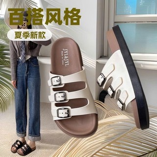 Dép quai ngang nữ 3 khuy cài , sandal nữ đế bệt bền đẹp Đen , trắng hồng đậm Mã 71