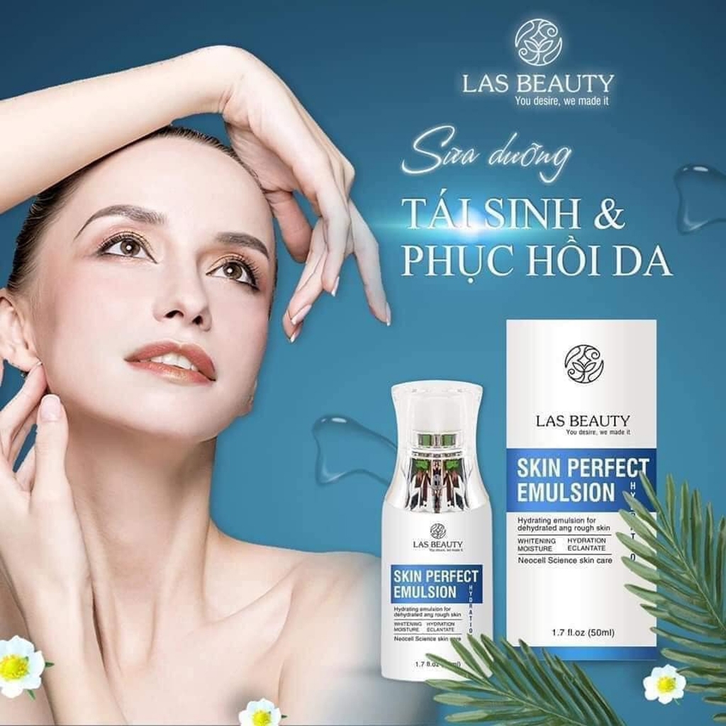 [Mua 2 Tặng 2] Combo 2 Sữa dưỡn Rong Nho Nhật Bản Las Beauty 50ml Tặng 2 Mặt Nạ giúp căng bóng và phục hồi da