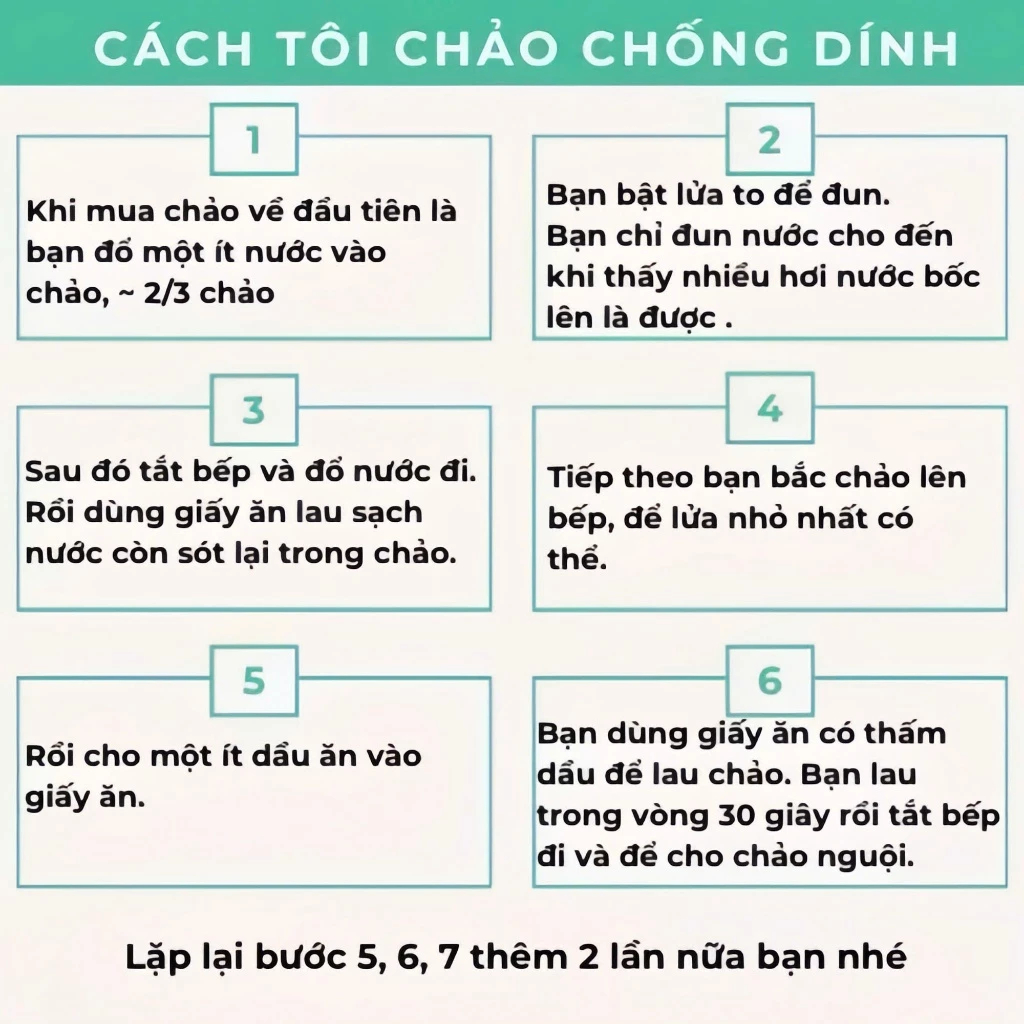 Chảo chống dính Inox SUS 304 nguyên khối dễ dàng vệ sinh, sử dụng cho mọi loại bếp