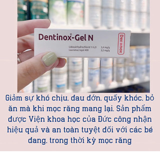 [ MẪU MỚI DATE 4/2029] Gel Bôi Giảm Đau Mọc Răng Dentinox-Gel N Nội Địa Đức 10gr cho bé từ 4M
