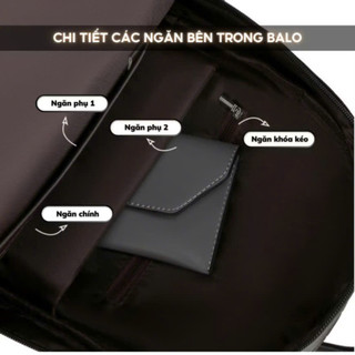 Balo da LAMODA BL032 phiên bản cao cấp CHỐNG NƯỚC, đựng vừa laptop 15inch