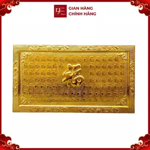 Tranh Đồng Bách Phúc , Mạ Vàng 24K ( 88x155cm ) - Cửu Diệu Thiên - BP002