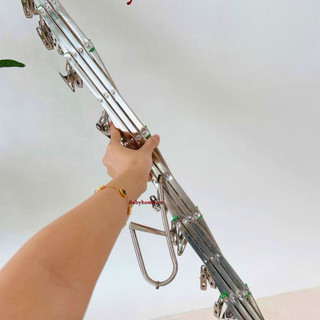 Móc chùm phơi đồ cho bé inox chính hãng Honper gấp gọn 35 kẹp