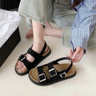 Dép sandal nữ quai hậu khóa cài Linhl Shop, dép đế bệt chất liệu cao cấp Hot trend mã 73