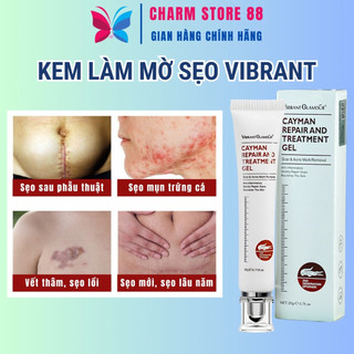 Kem mờ sẹo Vibrant 20g làm mờ sẹo lâu năm loại bỏ sẹo mụn sẹo lồi lõm rạn da sau sinh