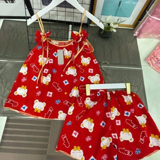(40-50kg) ĐỒ BỘ 2 DÂY CÓ NƠ VẢI LỤA HÀN CAO CẤP HỌA TIẾT HOẠT HÌNH DỄ THƯƠNG