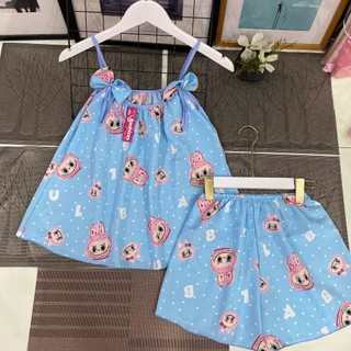 (40-50kg) ĐỒ BỘ 2 DÂY CÓ NƠ VẢI LỤA HÀN CAO CẤP HỌA TIẾT HOẠT HÌNH DỄ THƯƠNG