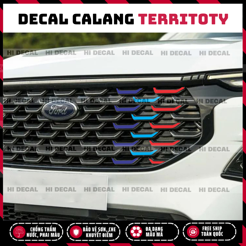 Tem dán Calang Territory 2022 - 2024 , decal calang Teritory 2022 - 202 trang trí tạo điểm nhấn xe