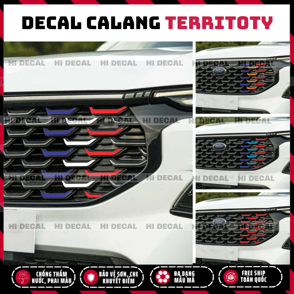 Tem dán Calang Territory 2022 - 2024 , decal calang Teritory 2022 - 202 trang trí tạo điểm nhấn xe