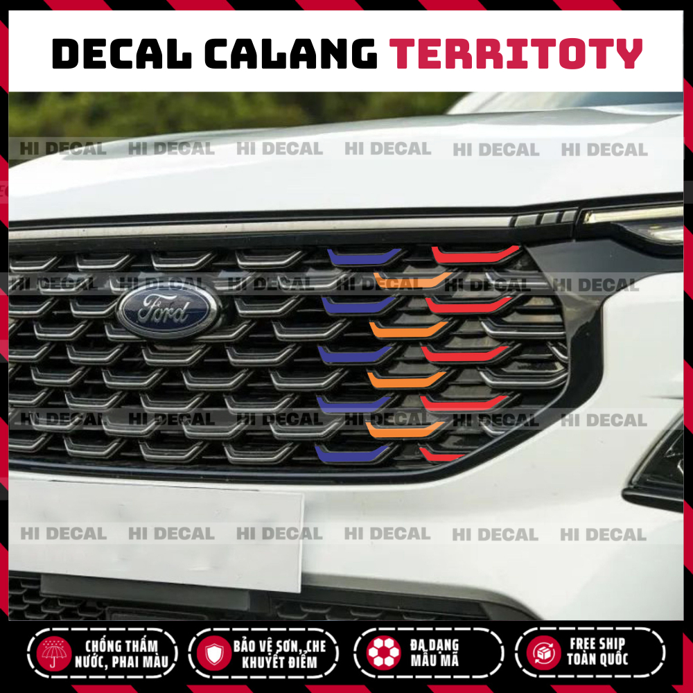 Tem dán Calang Territory 2022 - 2024 , decal calang Teritory 2022 - 202 trang trí tạo điểm nhấn xe