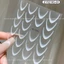 Sticker lụa 5D dặm ombre fen đầu móng trắng đen, stick french đầu móng trang trí móng tay nail