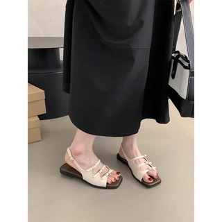 Sandal nữ đế bệt khóa cài 3 khuy siêu êm chân đi học đi chơi thoải mái hot trend mã 70