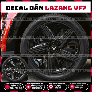 Tem dán mâm VF7 Plus Eco, decal dán lazang VF7 tạo điểm nhấn cho xe