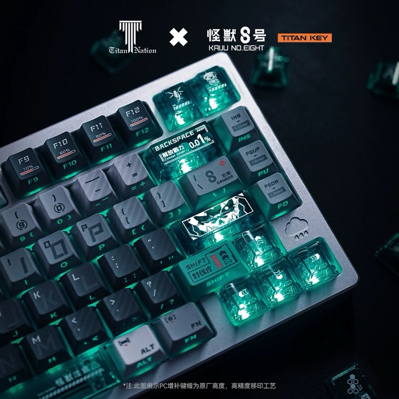 Keycap set Kaiju No 8(Monster #8) from Titan Nation PBT+PC | BigBuy360 - bigbuy360.vn