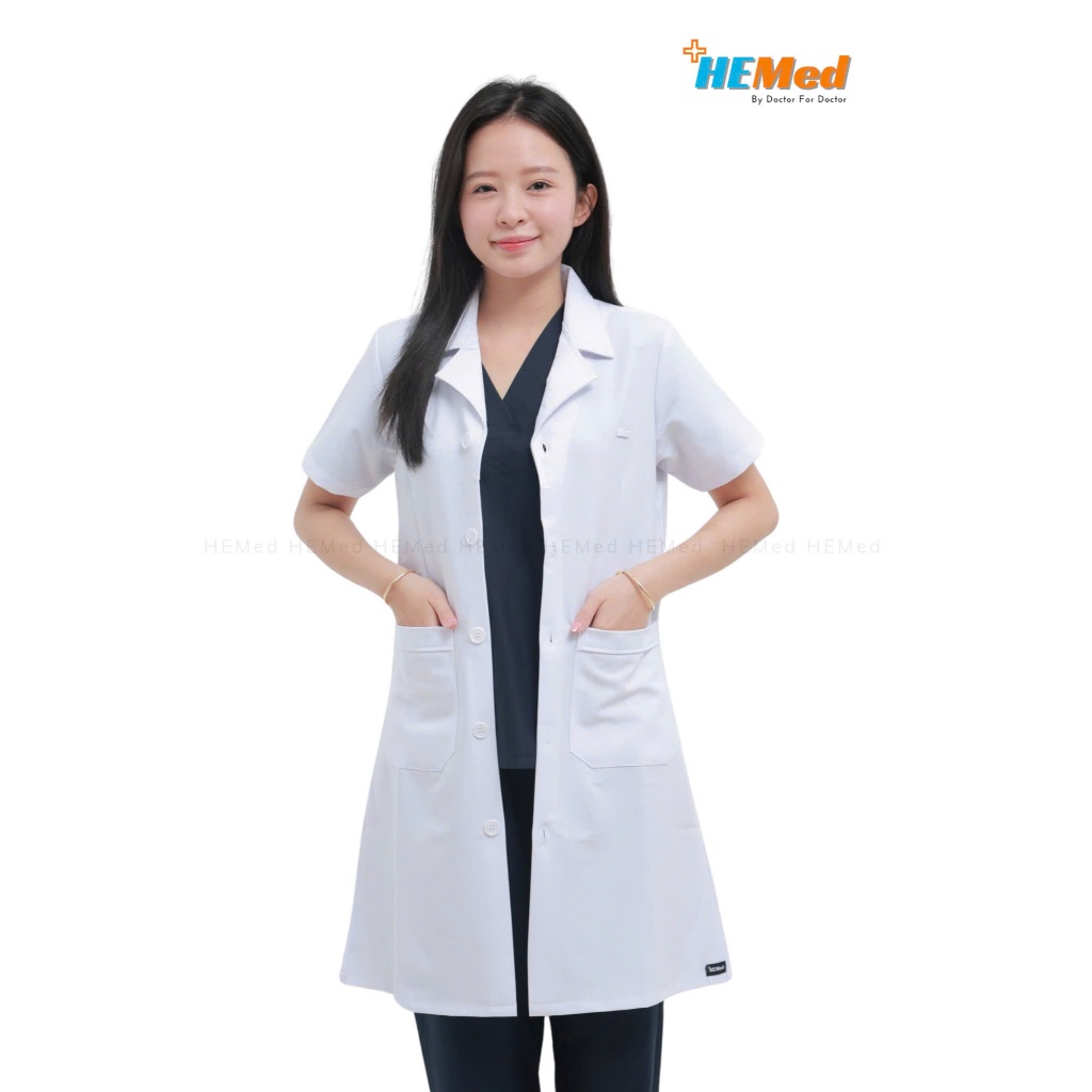 ÁO BLOUSE HEMED, [Nữ- Tay ngắn] CHẤT COTTON DÀY DẶN, KHÔNG NHĂN, KHÔNG ...