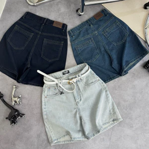 YURI JEANS - (VẢI QC-CAO CẤP) Quần Jean Ngố Kiểu Săn Dây Đôi May Viền Sau Túi Mã64