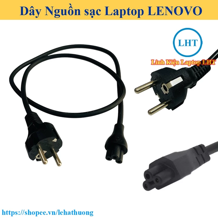 [Dây Sạc] Dây nguồn sạc Laptop Lenovo - kết nối nguồn điện tới Cục Sạc Laptop