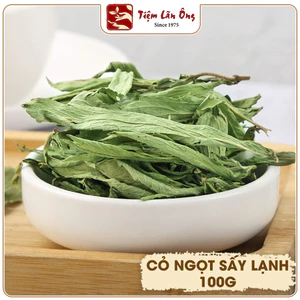 Cỏ ngọt sấy lạnh 100g, trà cỏ ngọt nguyên lá không cành, vị ngọt tự nhiên, tốt cho người tiểu đường
