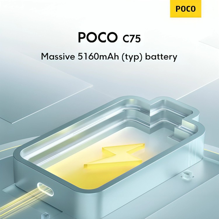 Điện Thoại XIAOMI POCO C75 (8GB+256GB) | Màn hình 6.88" | Pin 5160mAh | Camera kép 50MP
