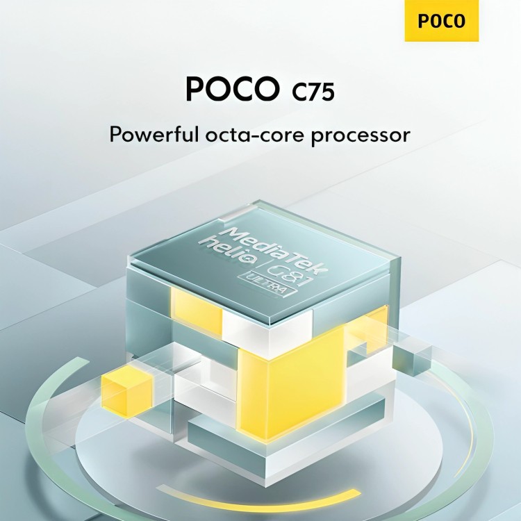 Điện Thoại XIAOMI POCO C75 (8GB+256GB) | Màn hình 6.88" | Pin 5160mAh | Camera kép 50MP