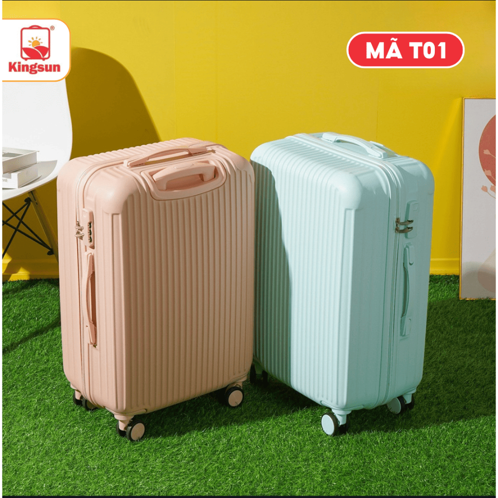 Vali Du Lịch Kingsun T01 Size 20/24/28 Chất Liệu Nhựa bền vali ABS+PC siêu rẻ siêu đẹp thời trang.