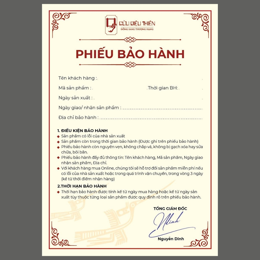 [Cao Cấp] Tranh Đồng Chữ Tri Ân ( 28x38cm ) - Cửu Diệu Thiên - TA009