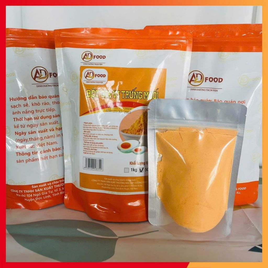 1KG Bột trứng muối siêu ngon chuyên dùng làm gia vị nấu ăn chuyên cho các món chiên lắc