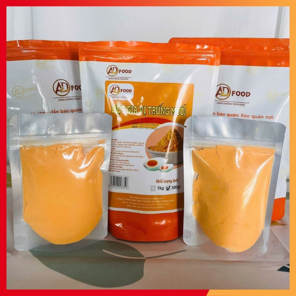 100g Bột trứng muối gói dùng thử siêu tiện lợi chuyên dùng làm xốt trứng muối, ăn kèm hải sản, lắc khoai tây