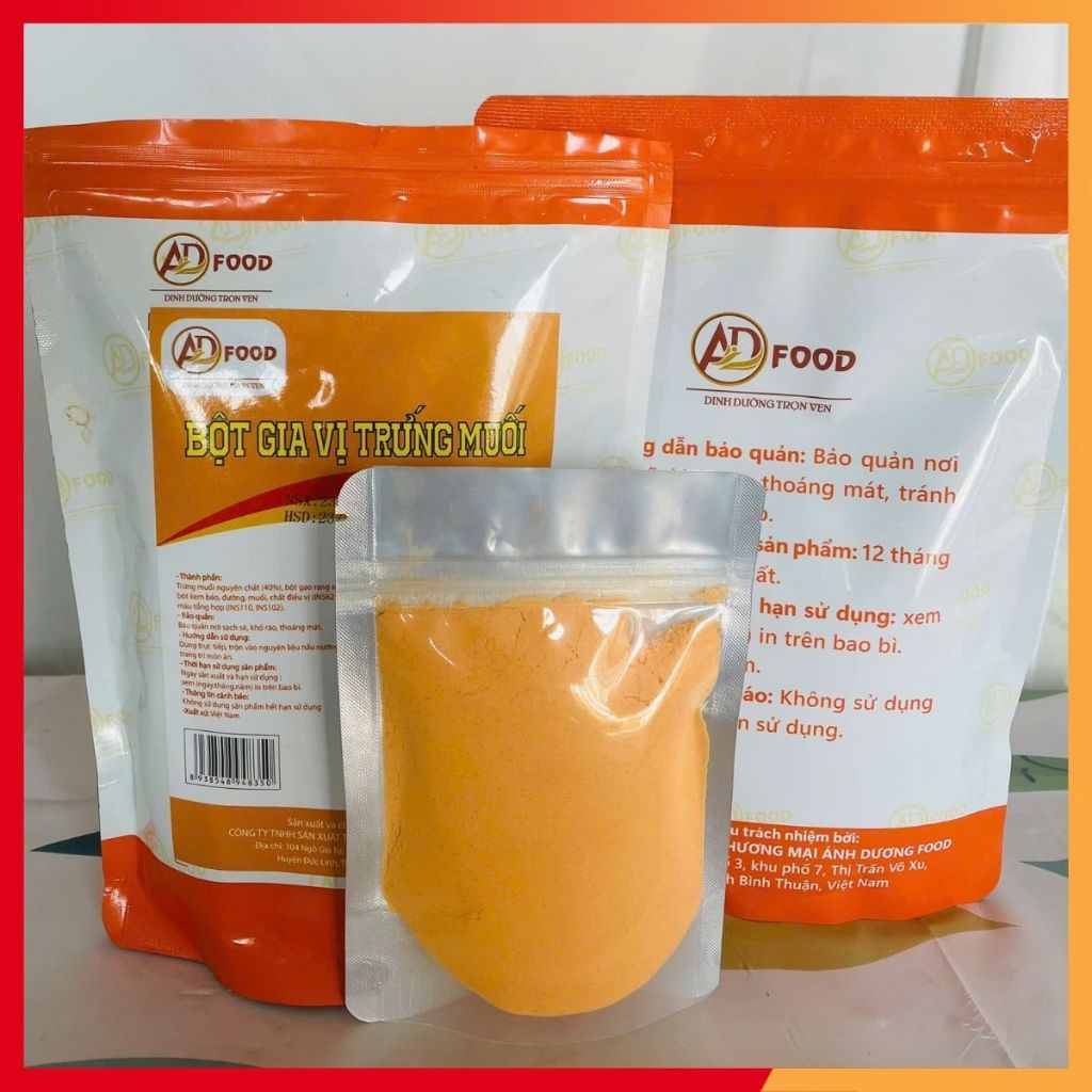 100g Bột trứng muối gói dùng thử siêu tiện lợi chuyên dùng làm xốt trứng muối, ăn kèm hải sản, lắc khoai tây