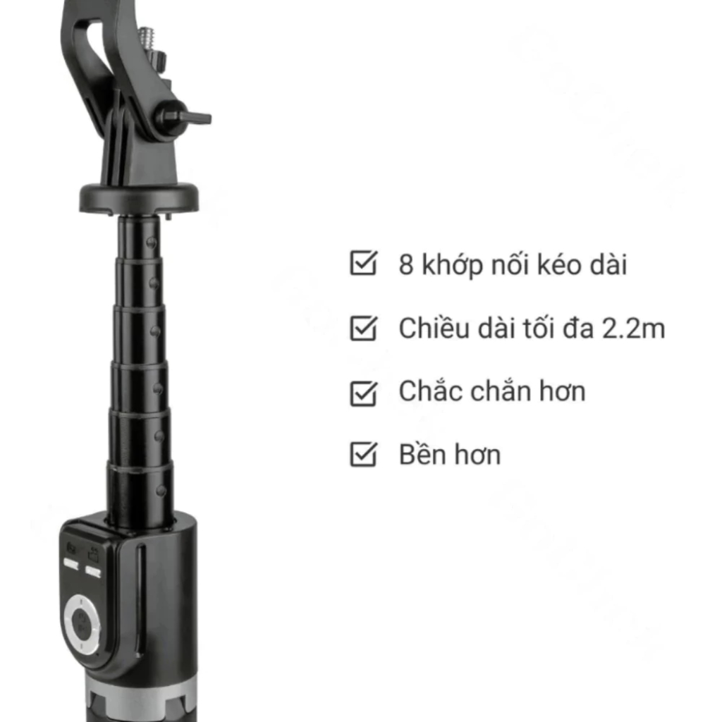 Gậy Chụp Ảnh Gochek SS100 Có Bluetooth Điều Khiển Từ Xa, Chụp Ảnh, Quay Video, Livestream, BH 2 Năm