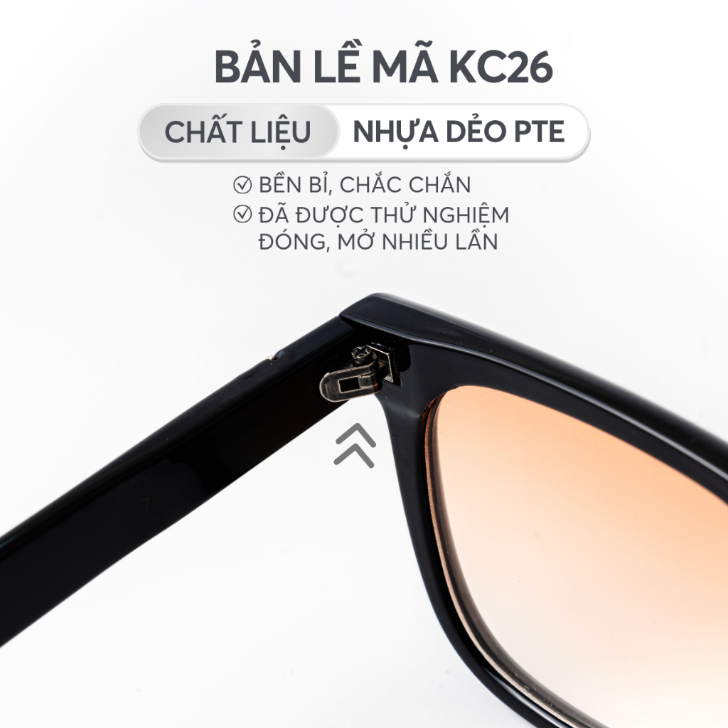Ảnh Kính mát dáng vuông thời trang LILYEYEWEAR chất liệu nhựa cao cấp chống UV400 kiểu dáng hiện đại thời trang  KC26 4