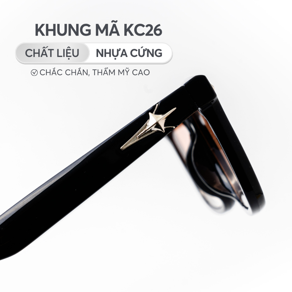 Ảnh Kính mát dáng vuông thời trang LILYEYEWEAR chất liệu nhựa cao cấp chống UV400 kiểu dáng hiện đại thời trang  KC26 3