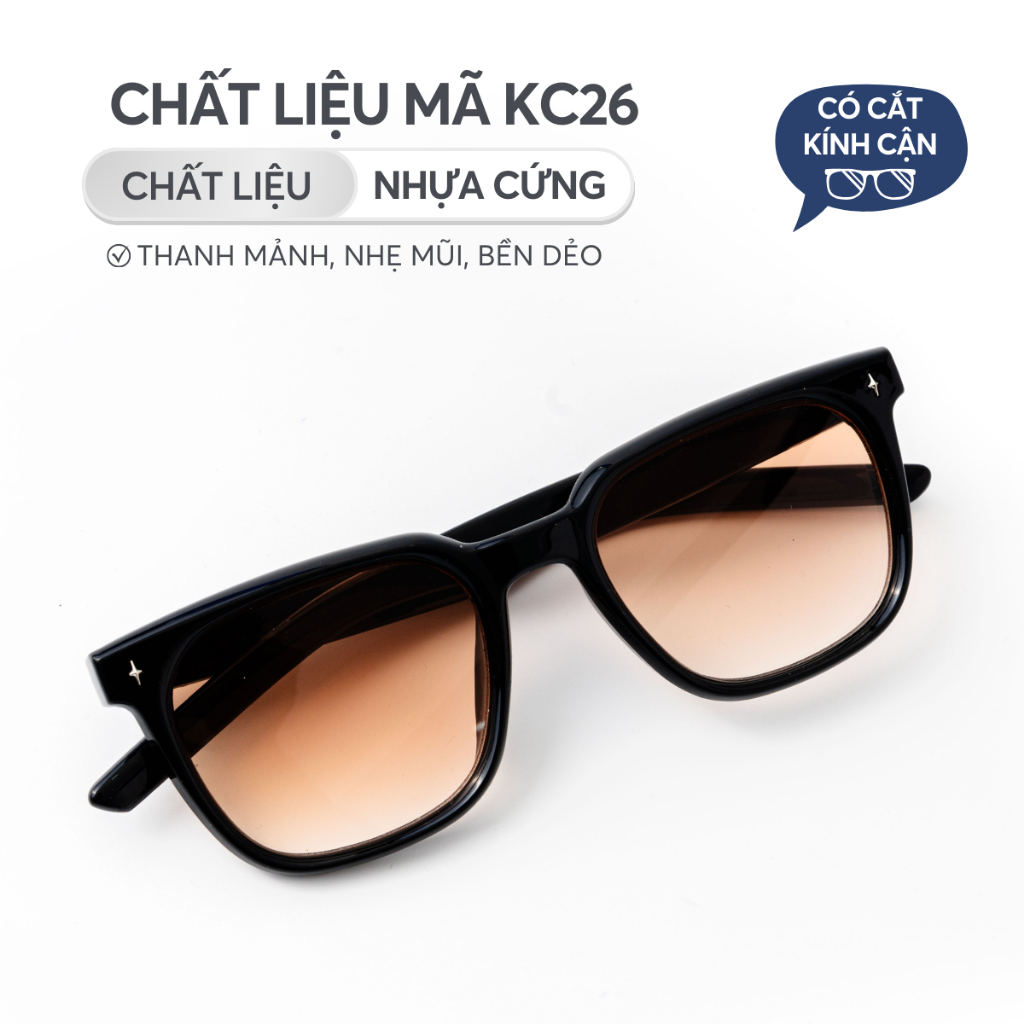Ảnh Kính mát dáng vuông thời trang LILYEYEWEAR chất liệu nhựa cao cấp chống UV400 kiểu dáng hiện đại thời trang  KC26 2