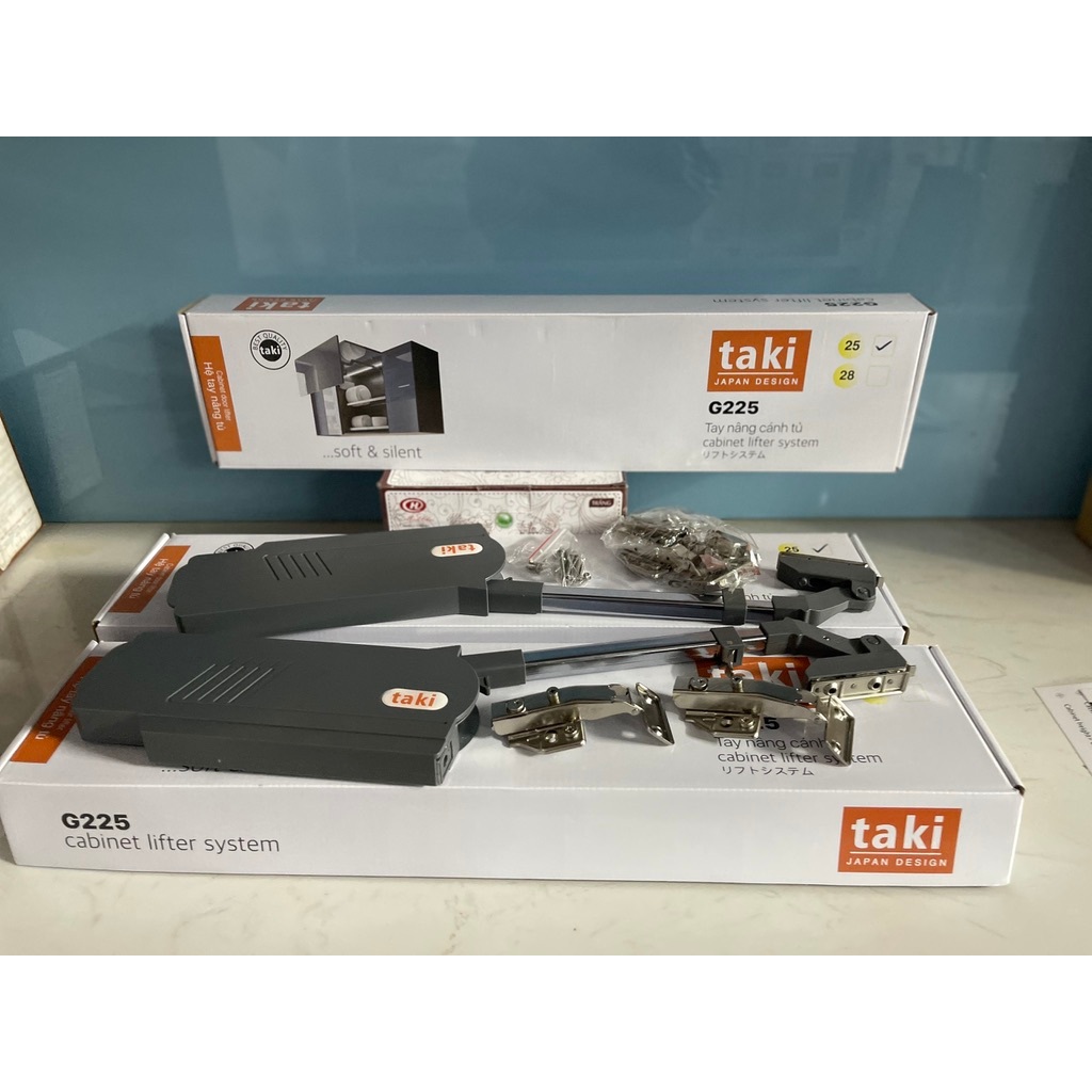 Tay nâng cánh tủ bếp cao cấp giống Blum HF25 có ốc chỉnh lực êm nhập ...