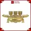 Bộ Kỷ Ngai 3 Chén - Đồng Vàng Cao Cấp - Cửu Diệu Thiên - KN004