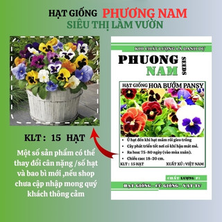 15 Hạt - Hạt Giống Hoa Pansy Mix Phương Nam